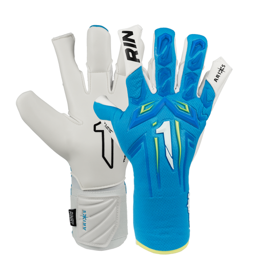 Rinat keepershandschoenen Aries X Turf blauw