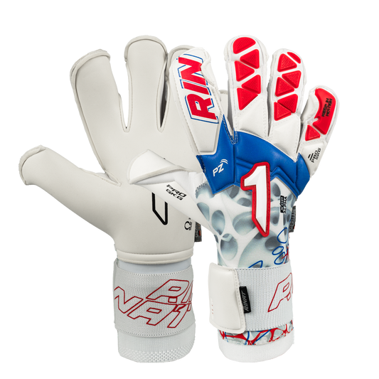 Rinat keepershandschoenen Xtreme Guard Dominius Premium Wit/Rood/Blauw