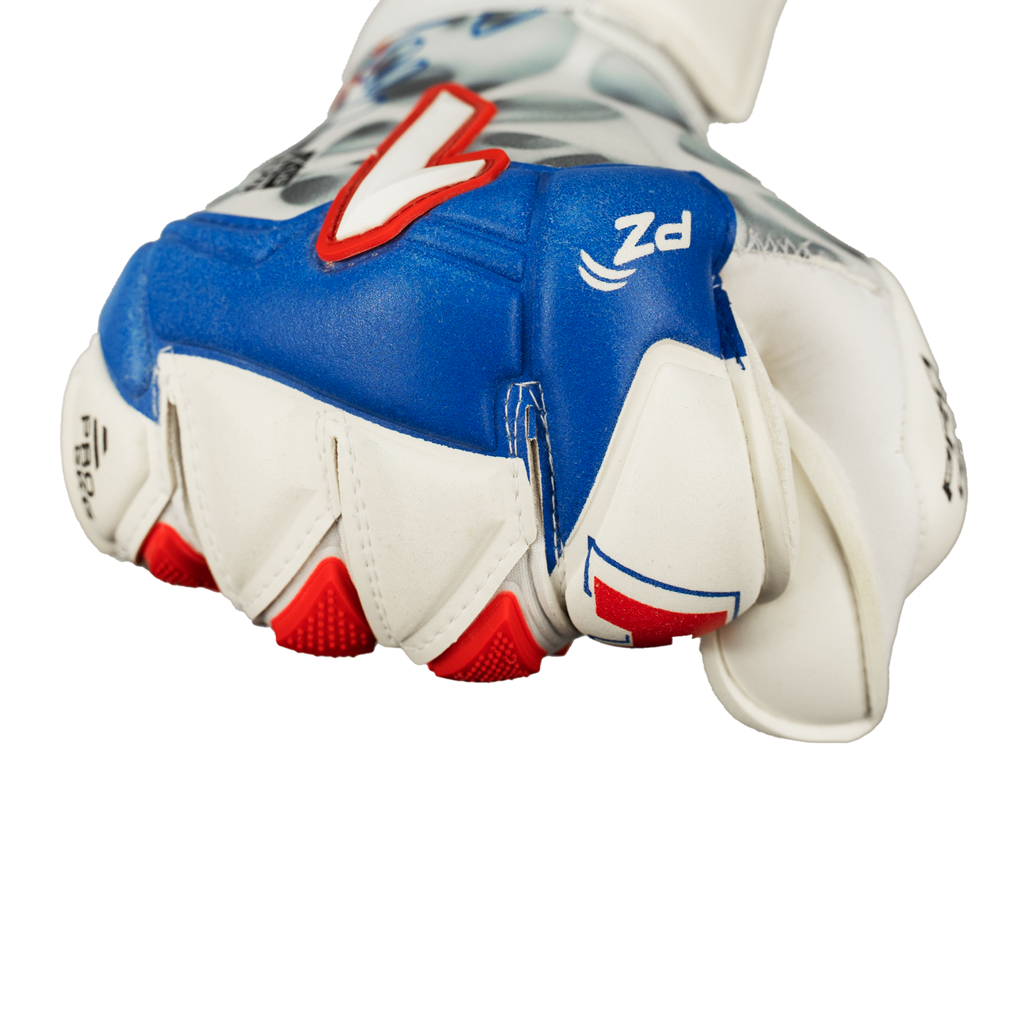 Rinat keepershandschoenen Xtreme Guard Dominius Premium Wit/Rood/Blauw